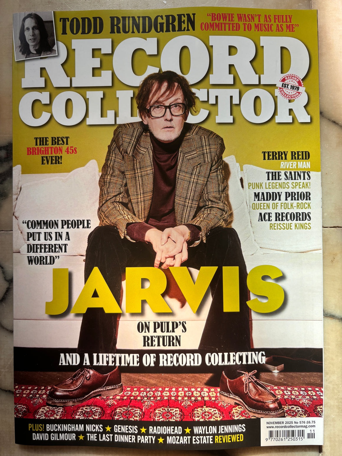 Record Collector Magazine #576 November 2025: Jarvis Cocker - Pulp