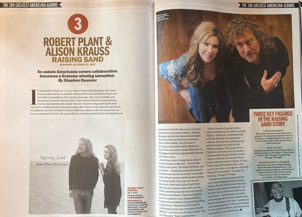 Ultimate Record Collection 200 Greatest Americana Albums Magazine - Robert Plant, Alison Krauss, Jeff Tweedy, Wilco