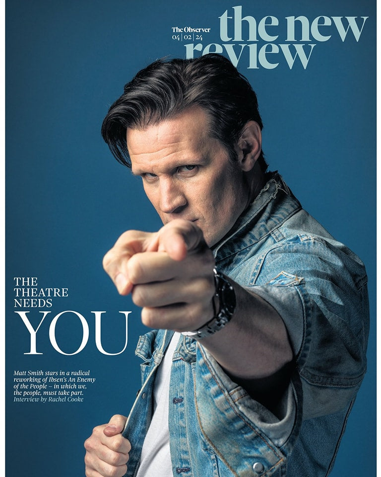 OBSERVER New Review Feb 2024 MATT SMITH COVER FEATURE The Crown