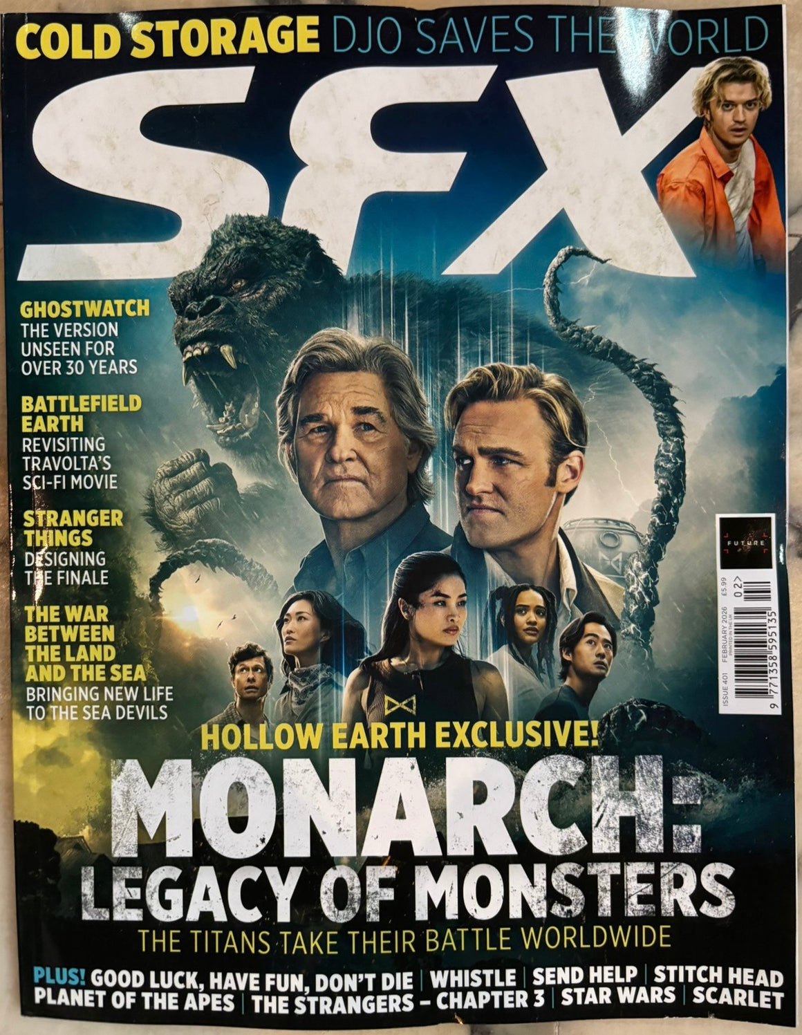 SFX Magazine (UK) #401 - February 2026 - Monarch Legacy of Monsters - Joe Keery