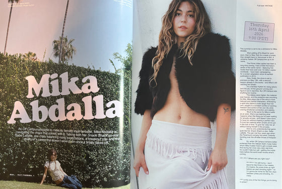 Rollacoaster Magazine Spring/Summer 2026 - Mika Abdalla (Off Campus)