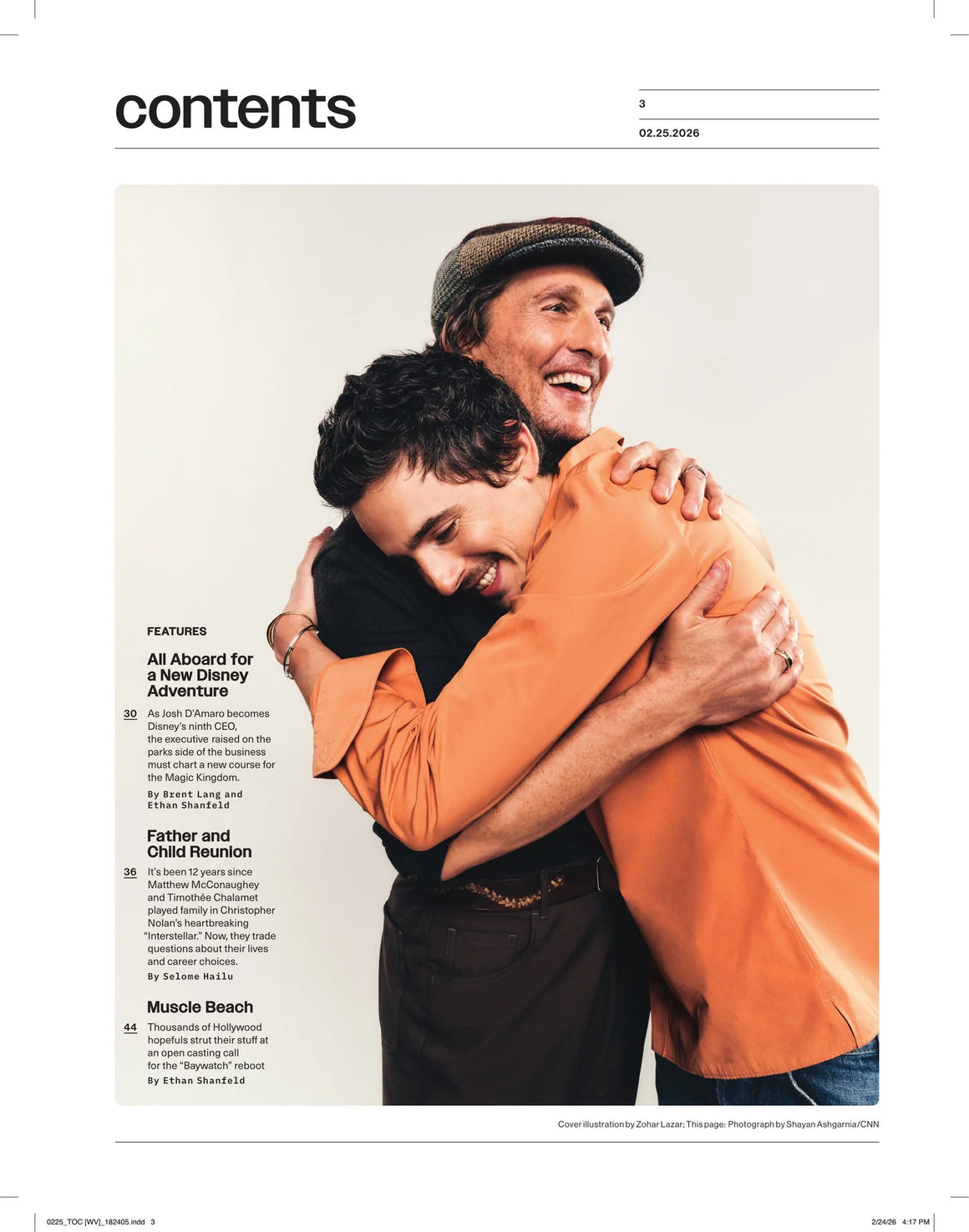 Timothee Chalamet & Matthew McConaughey - VARIETY MAGAZINE 26.02.25