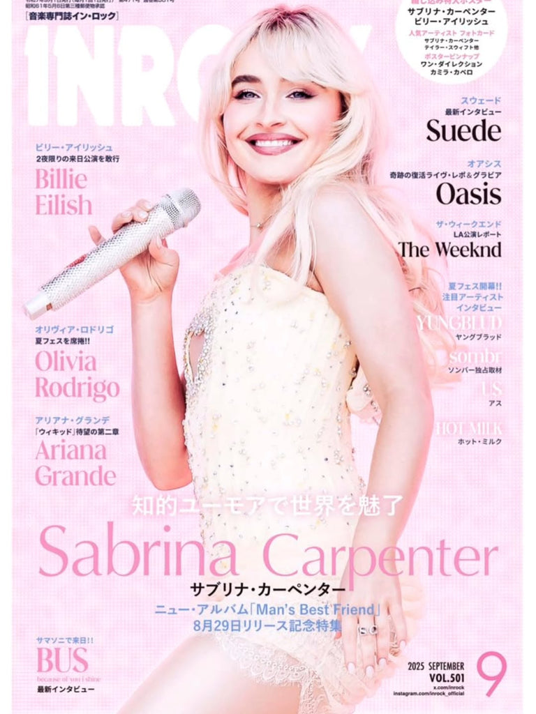 INROCK September 2025 - SABRINA CARPENTER. Billie Eilish, YUNGBLUD,