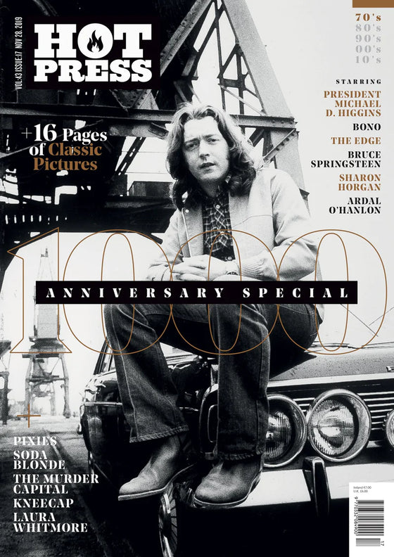 HOT PRESS 43-17: THE 1000TH ISSUE SPECIAL - RORY GALLAGHER Cover