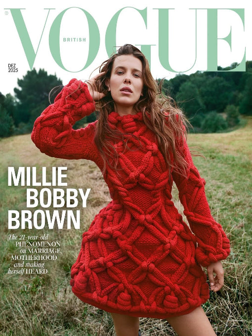 BRITISH Vogue UK Magazine December 2025 - Millie Bobby Brown Stranger Things