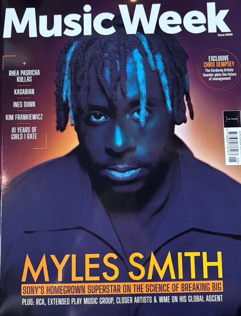 MUSIC WEEK MAGAZINE JUNE 2026 - Myles Smith, Kasabian