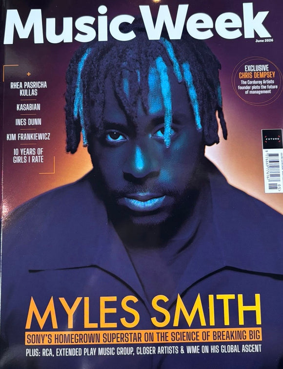 MUSIC WEEK MAGAZINE JUNE 2026 - Myles Smith, Kasabian