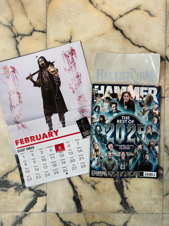 Metal Hammer Issue 408 – Sleep Token Feature + 2026 Calendar, Iron Maiden Pin & Halestorm Sticker