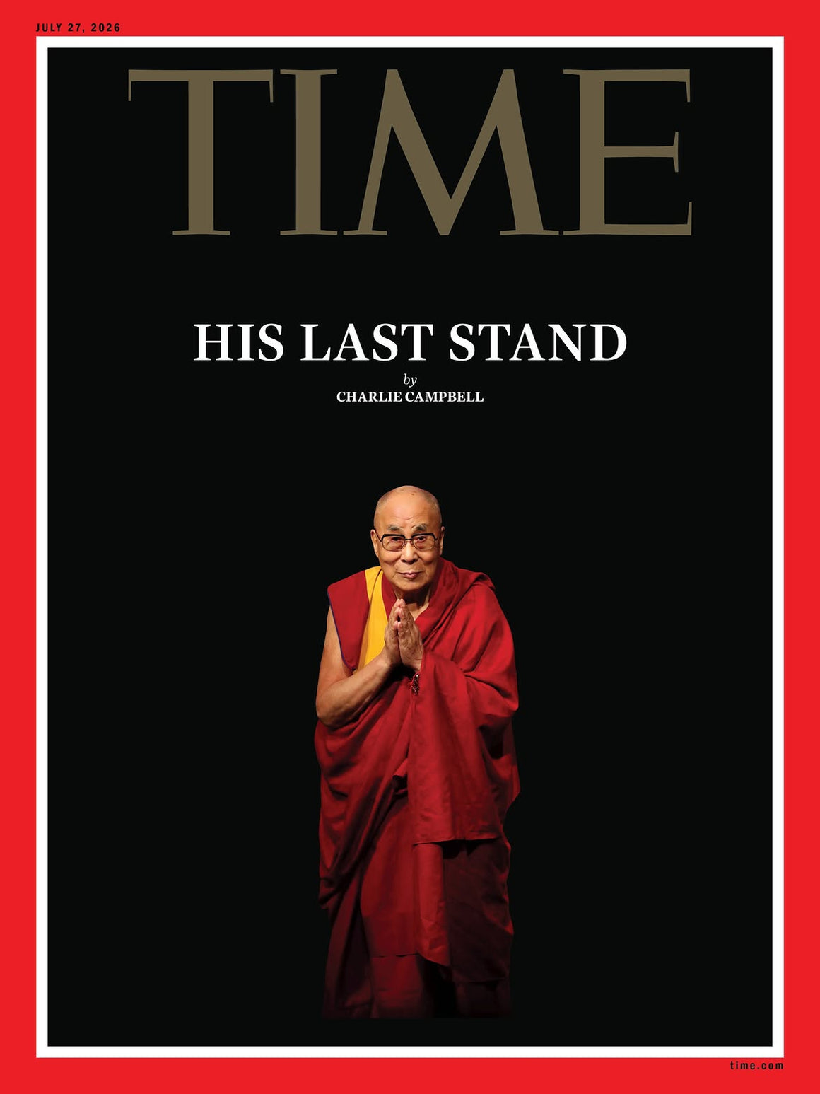 TIME Magazine July 27 2026 Dalai Lama His Last Stand