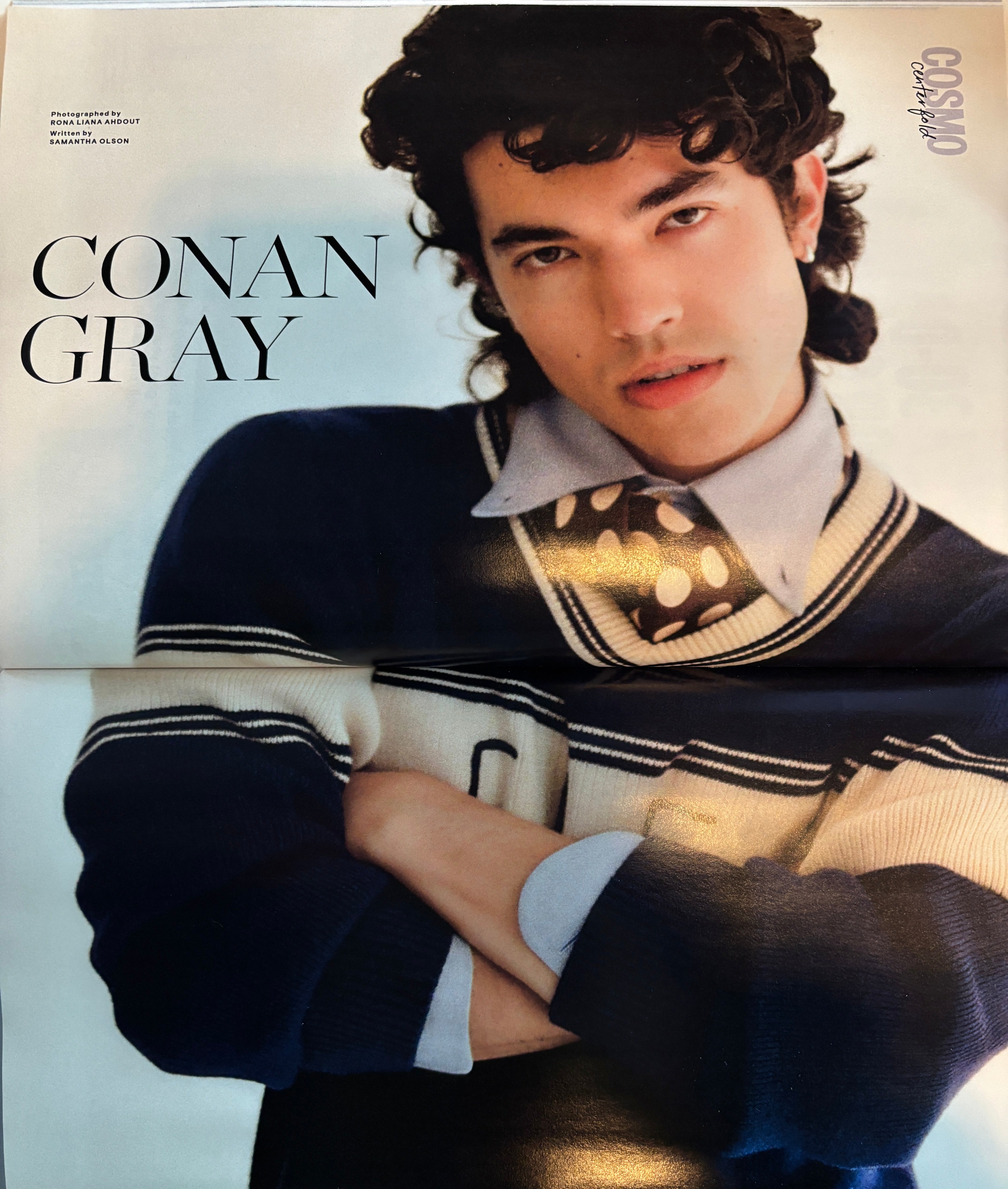 Cosmopolitan Magazine Winter 2025 Conan Gray - Cosmo Centerfold - Somb ...