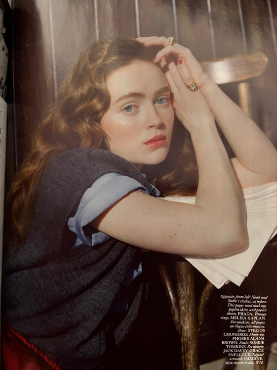 BRITISH Vogue UK Magazine March 2026 - Sadie Sink & Noah Jupe