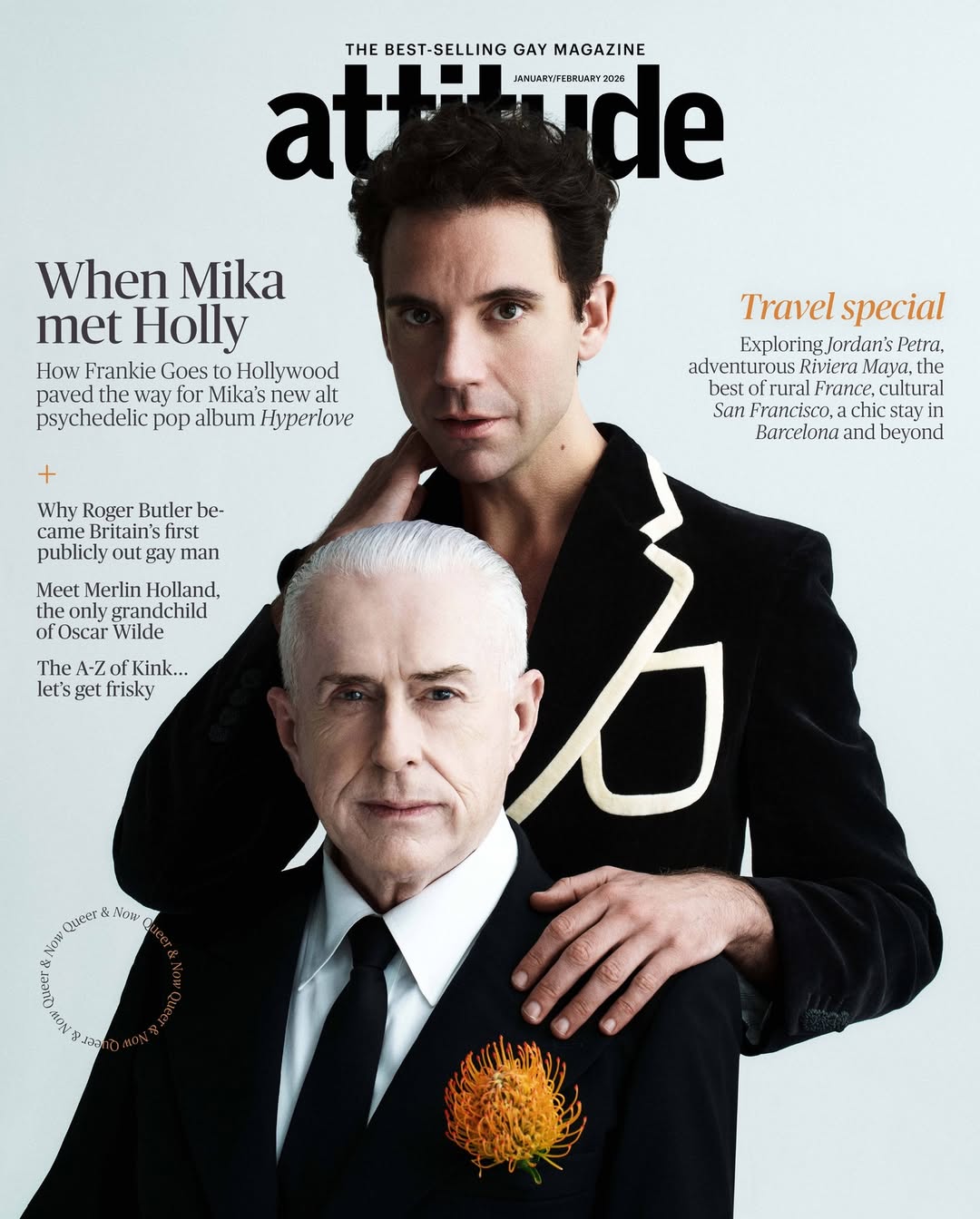 Attitude Magazine January/February 2026 MIKA - Holly Johnson