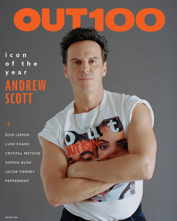 OUT100 Magazine November/December 2026 Icon of the year - Andrew Scott