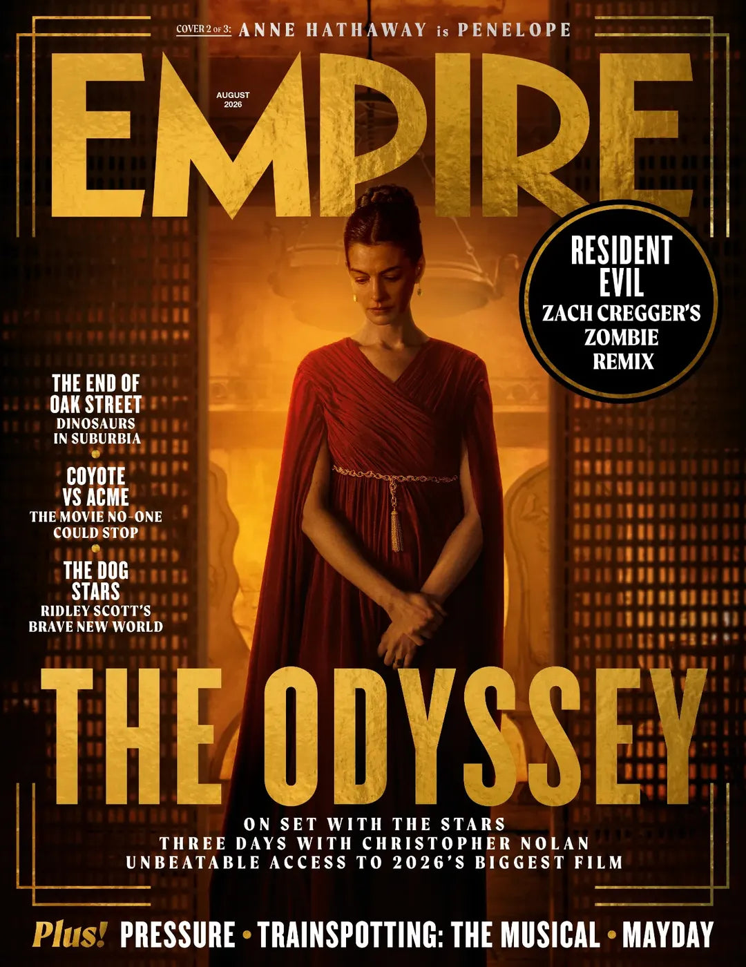 Empire Magazine August 2026 The Odyssey Anne Hathaway Cover
