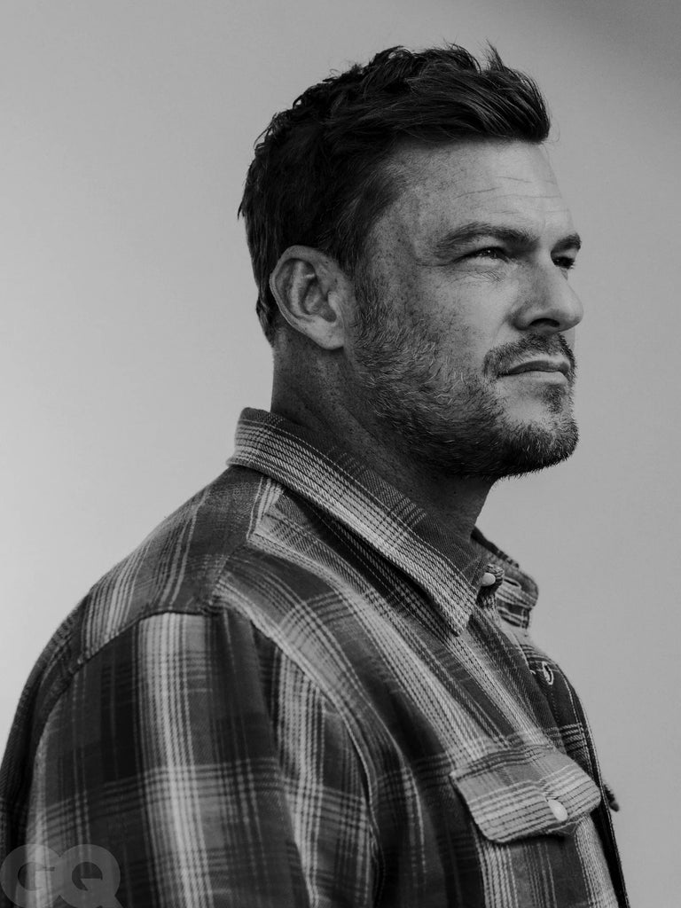 BRITISH GQ Magazine April/May 2024 Alan Ritchson