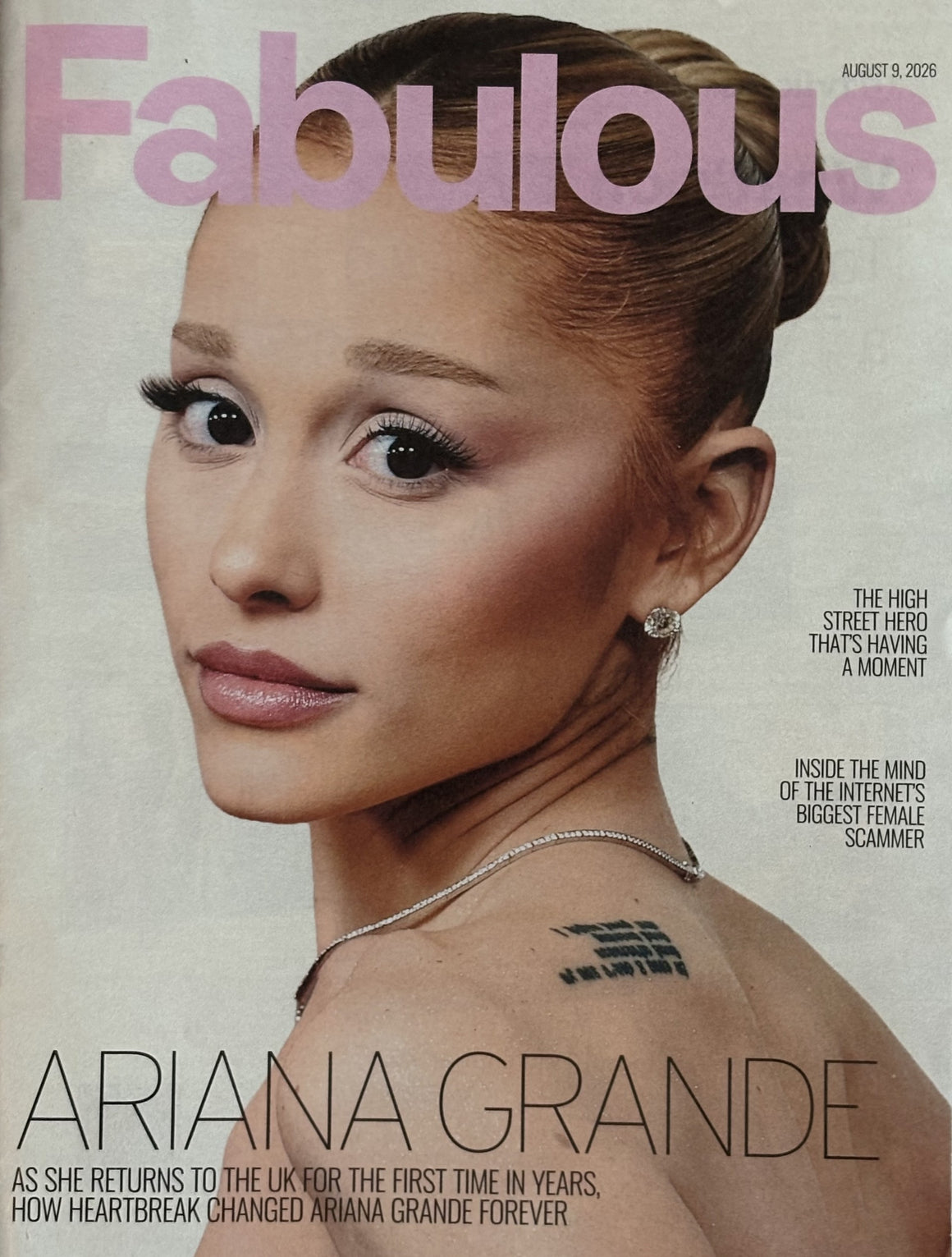 UK Fabulous Magazine 9 August 2026 Ariana Grande