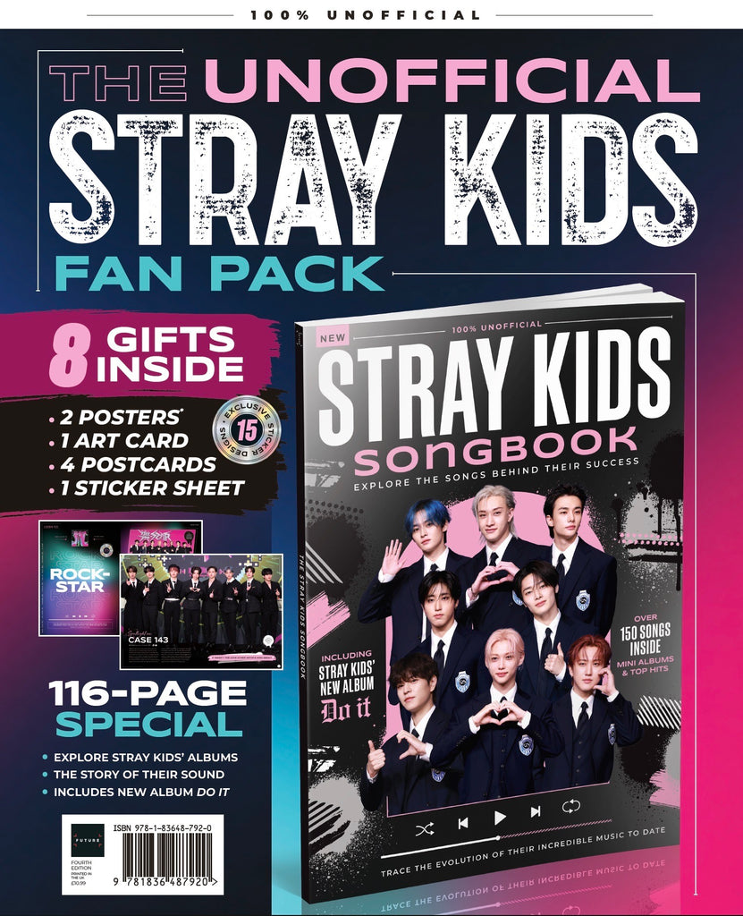 The Unofficial Stray Kids Fan Pack: Songbook + 8 gifts inside (116 page special) - (pre order)