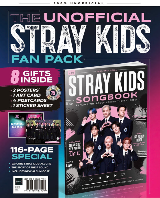 The Unofficial Stray Kids Fan Pack: Songbook + 8 gifts inside (116 page special) - (pre order)