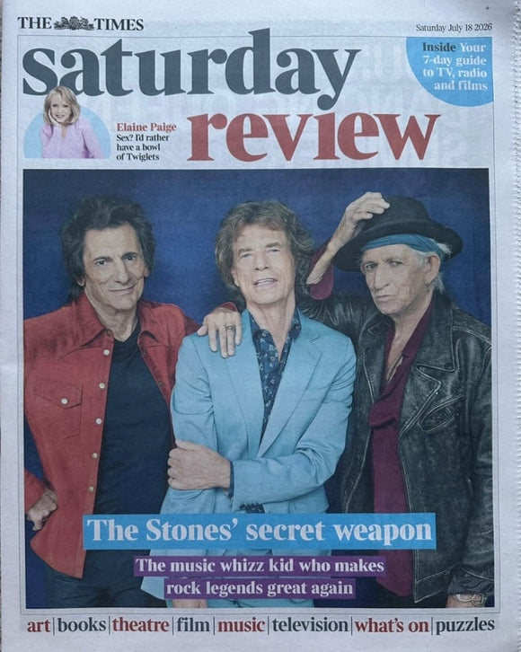 Times Saturday Review July 18 2026 - The Rolling Stones