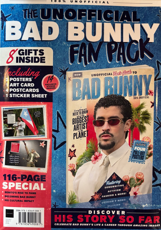Bad Bunny Fan Pack Magazine With 8 Gifts