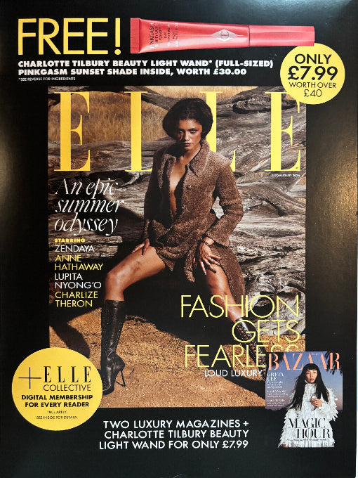 ELLE UK Summer 2026 – Zendaya + Charlotte Tilbury Beauty Light Wand Pinkgasm
