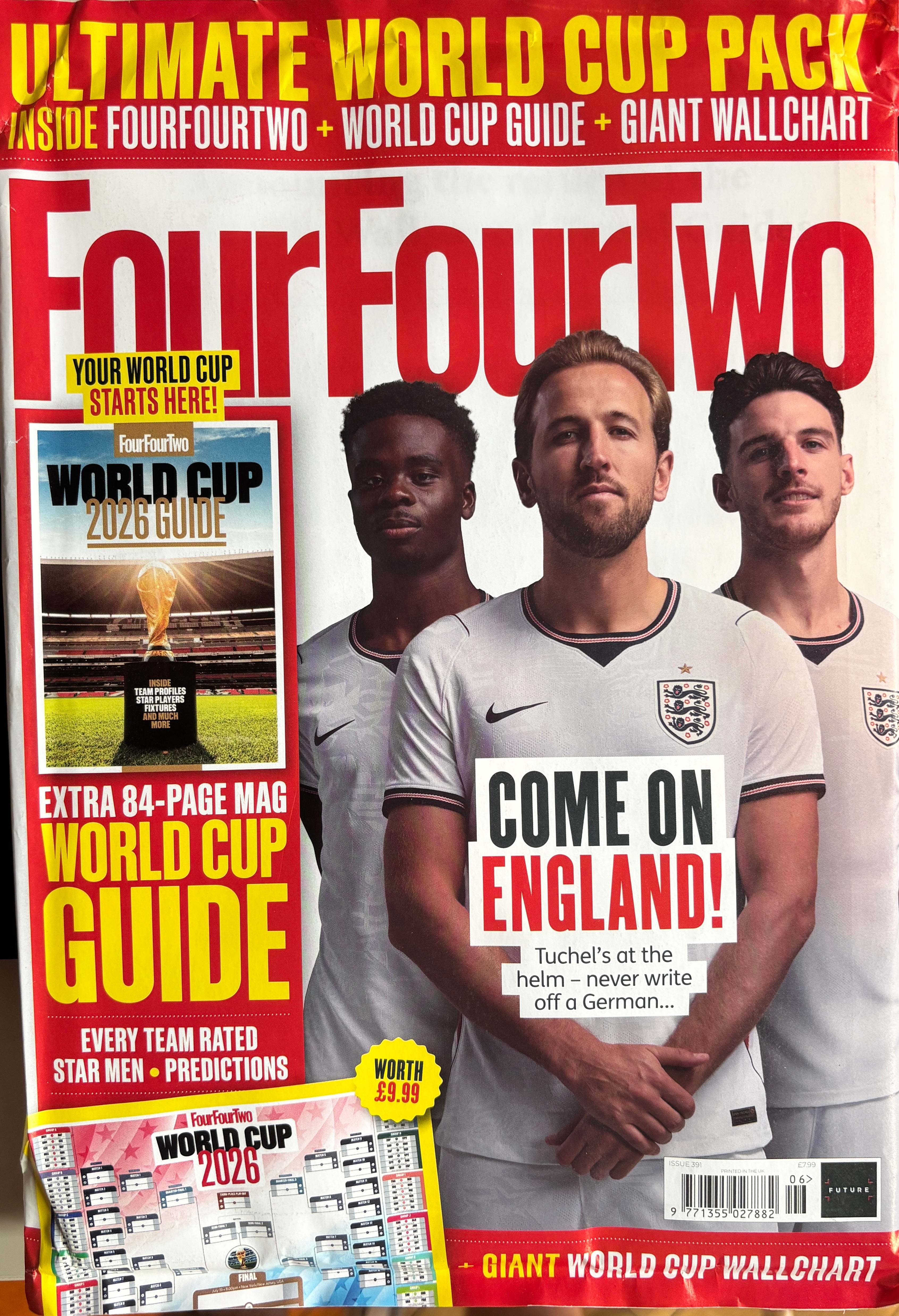 Fourfourtwo FourFourTwo Magazine – Ultimate World Cup 2026 Pack + Giant Wall Chart ...