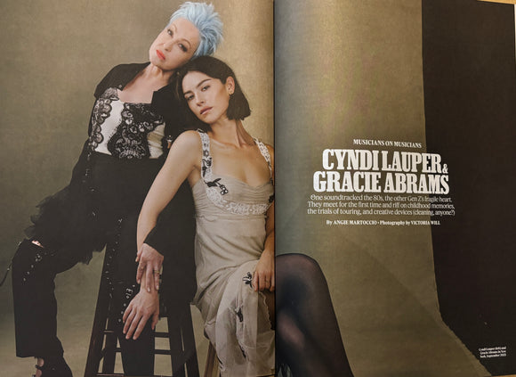 Rolling Stone UK Issue 26: Cyndi Lauper & Gracie Abrams (Musicians on Musicians feature)
