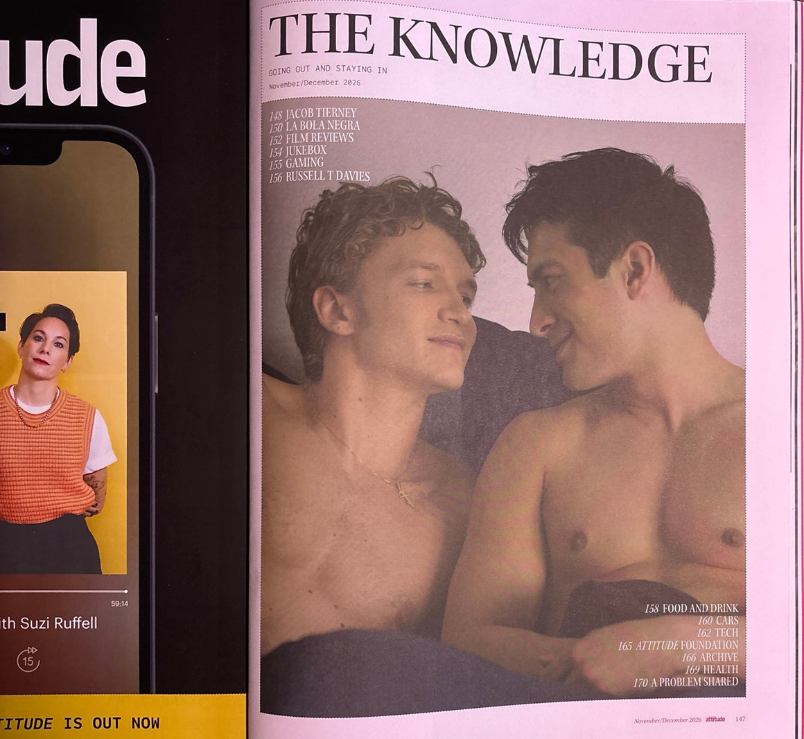 Attitude Magazine November/December 2026 - Heated Rivalry – Connor Storrie, Hudson Williams & Jacob Tierney