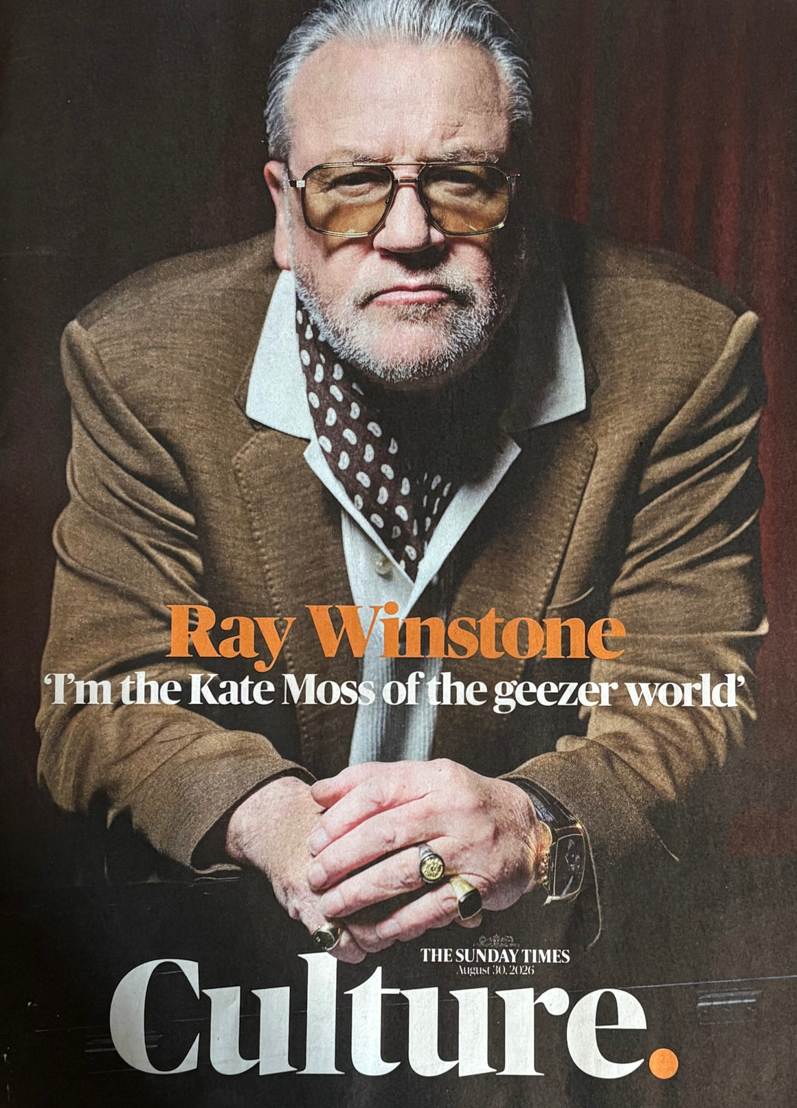 CULTURE Magazine August 30, 2026 - Ray Winstone, Joy Division
