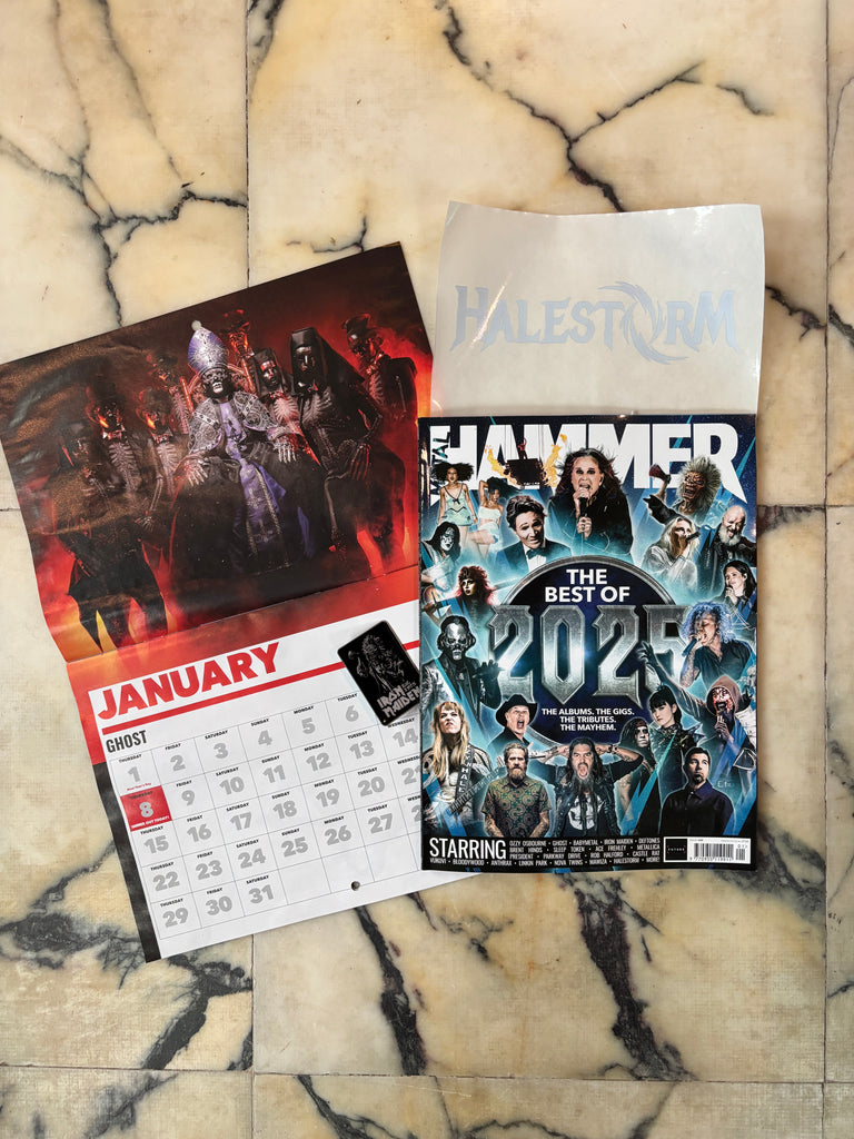 Metal Hammer Issue 408 – Ghost Feature + 2026 Calendar, Iron Maiden Pin & Sticker