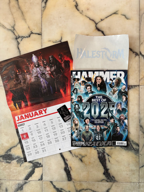 Metal Hammer Issue 408 – Ghost Feature + 2026 Calendar, Iron Maiden Pin & Sticker