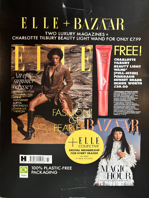 ELLE UK Summer 2026 – Zendaya + Charlotte Tilbury Beauty Light Wand Pinkgasm
