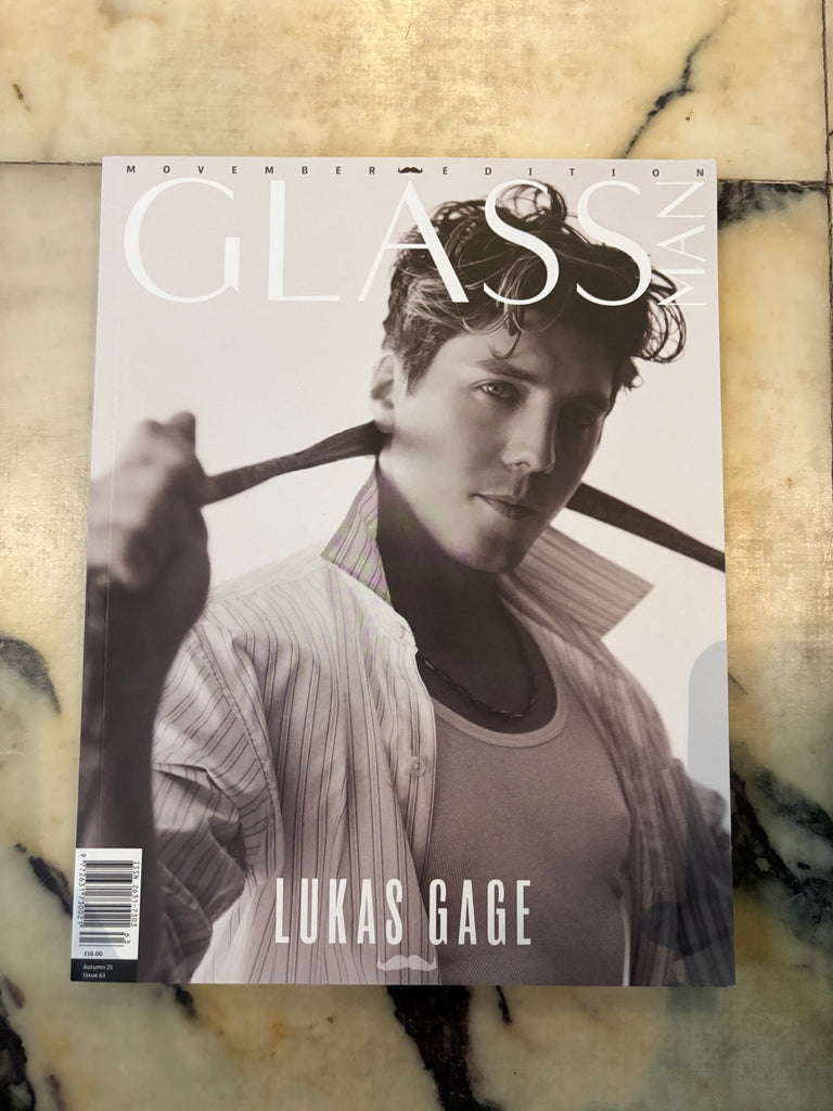 Glass Man Magazine Winter 2025 Lukas Gage - Movember Edition
