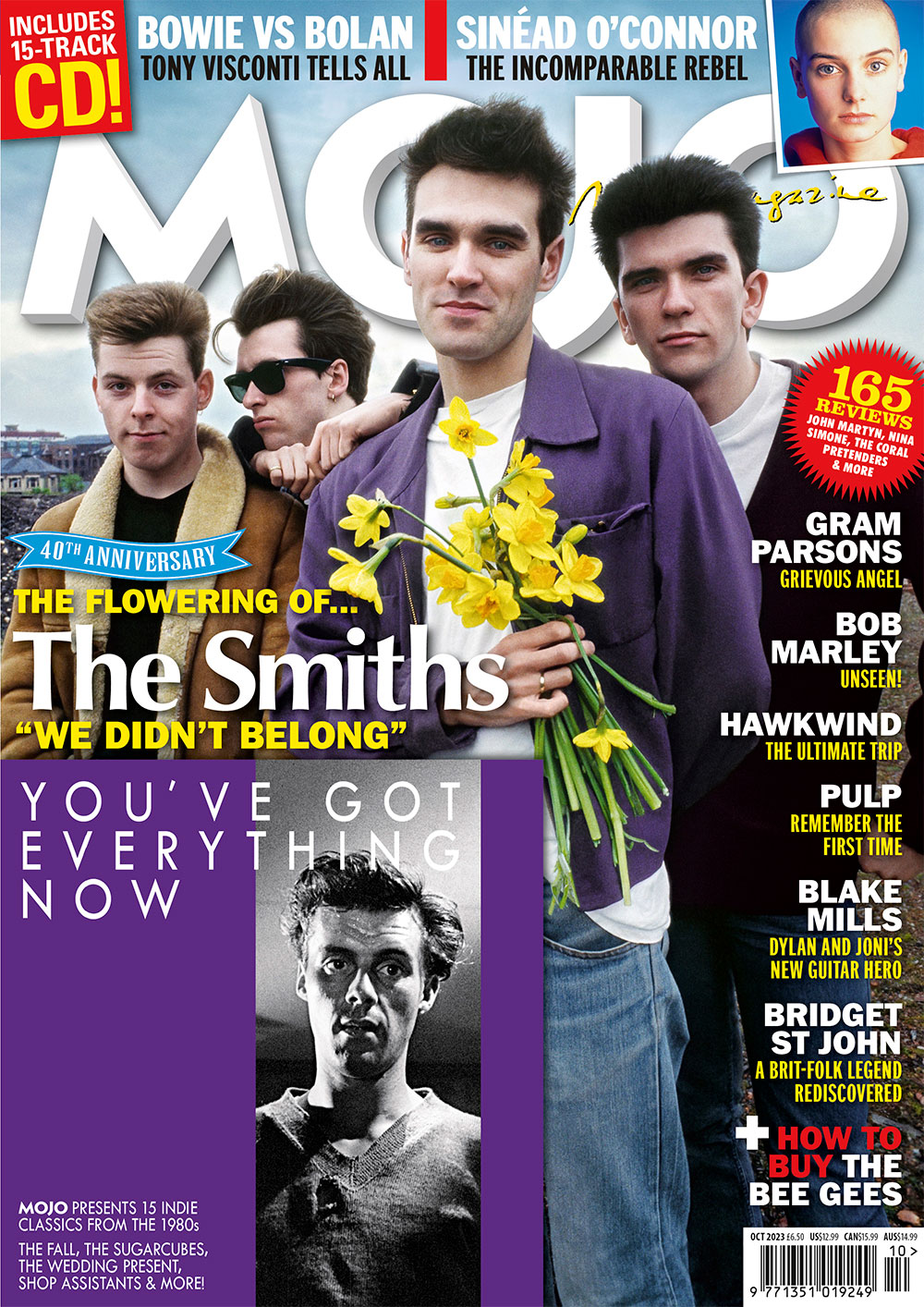 MOJO 359 – October 2023: The Smiths Morrissey Sinead O'Connor + Free CD