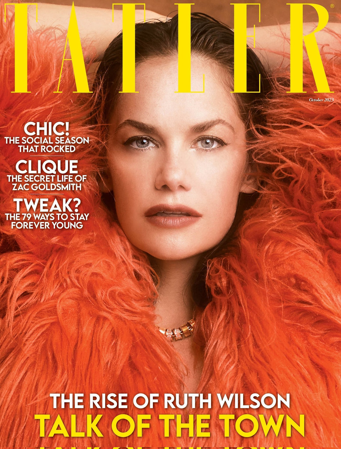 Ruth Wilson October 2023 cover of the Tatler magazine