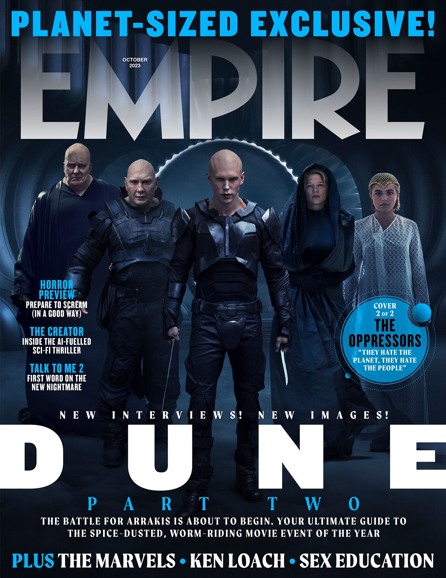 Empire Magazine October 2023: DUNE PART TWO Austin Butler Cover #2 Flo ...