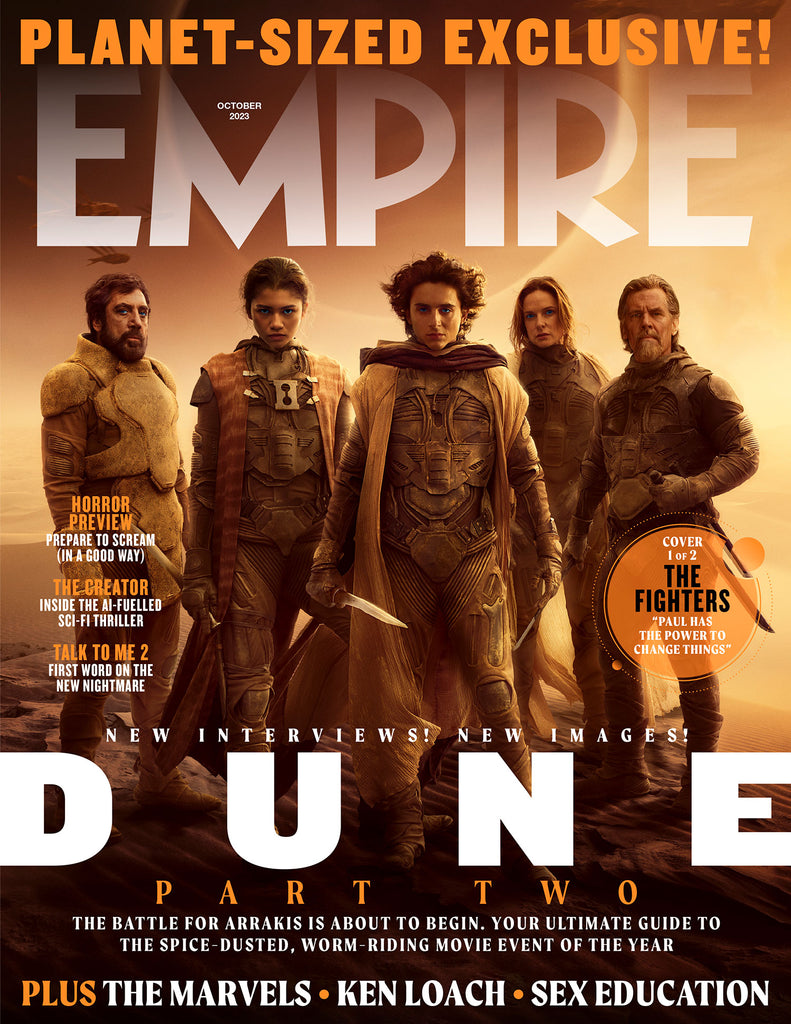 Empire Magazine October 2023: DUNE PART TWO TIMOTHEE CHALAMET Zendaya Cover 1