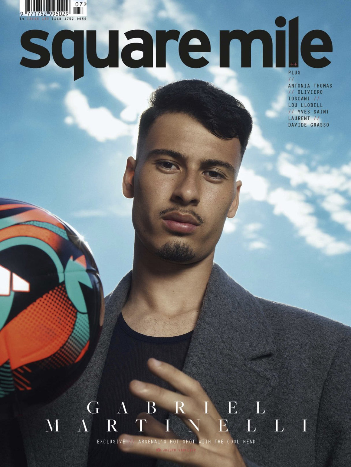 SQUARE MILE Magazine Magazine 2023 Gabriel Martinelli by Daniel Sharman