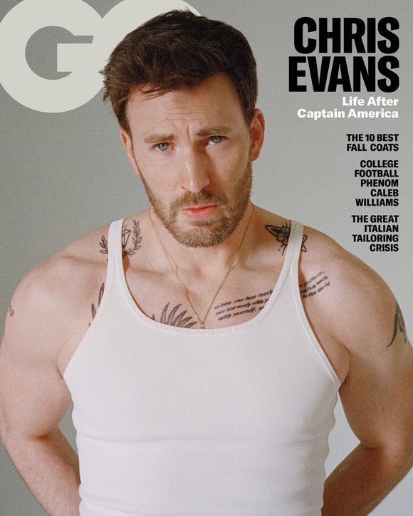 British GQ October 2023 Chris Evans Cover