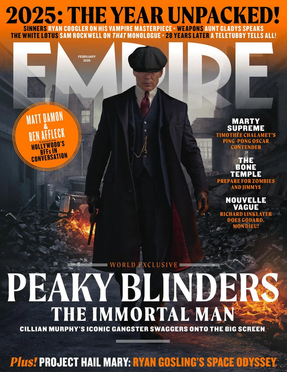 Empire Magazine February 2026: Peaky Blinders World Exclusive - Cillian Murphy, Timothee Chalamet