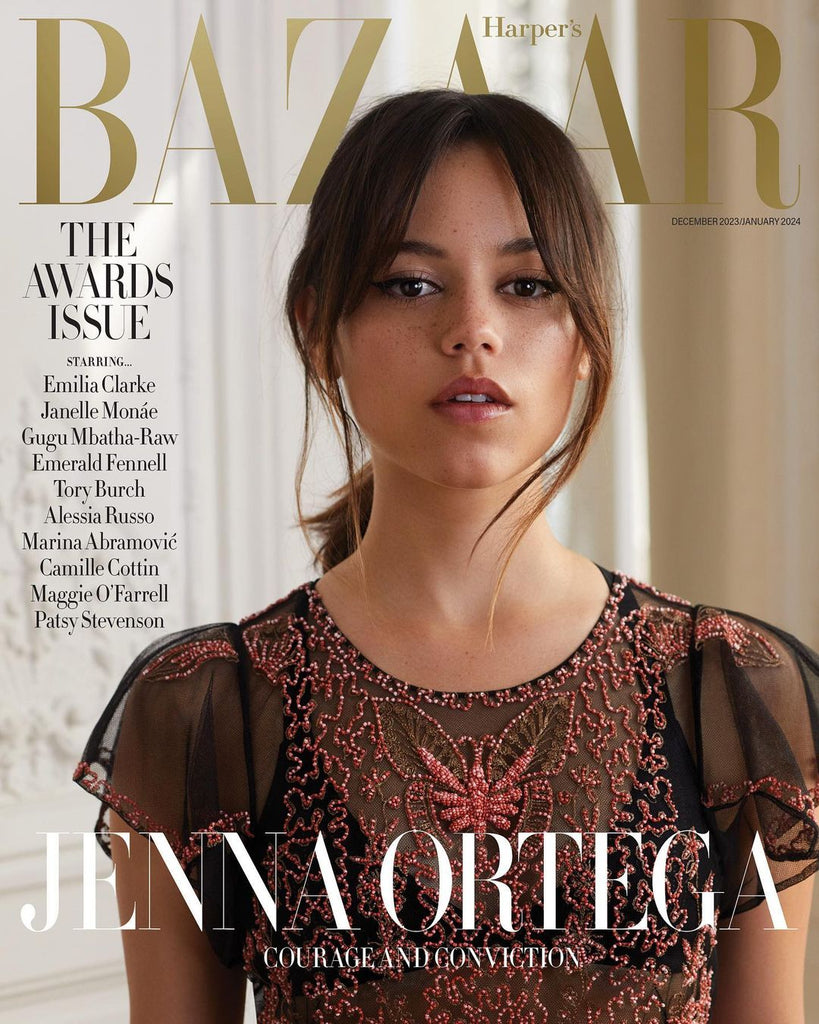 Jenna Ortega Harper's Bazaar UK (December 2023) - YourCelebrityMagazines