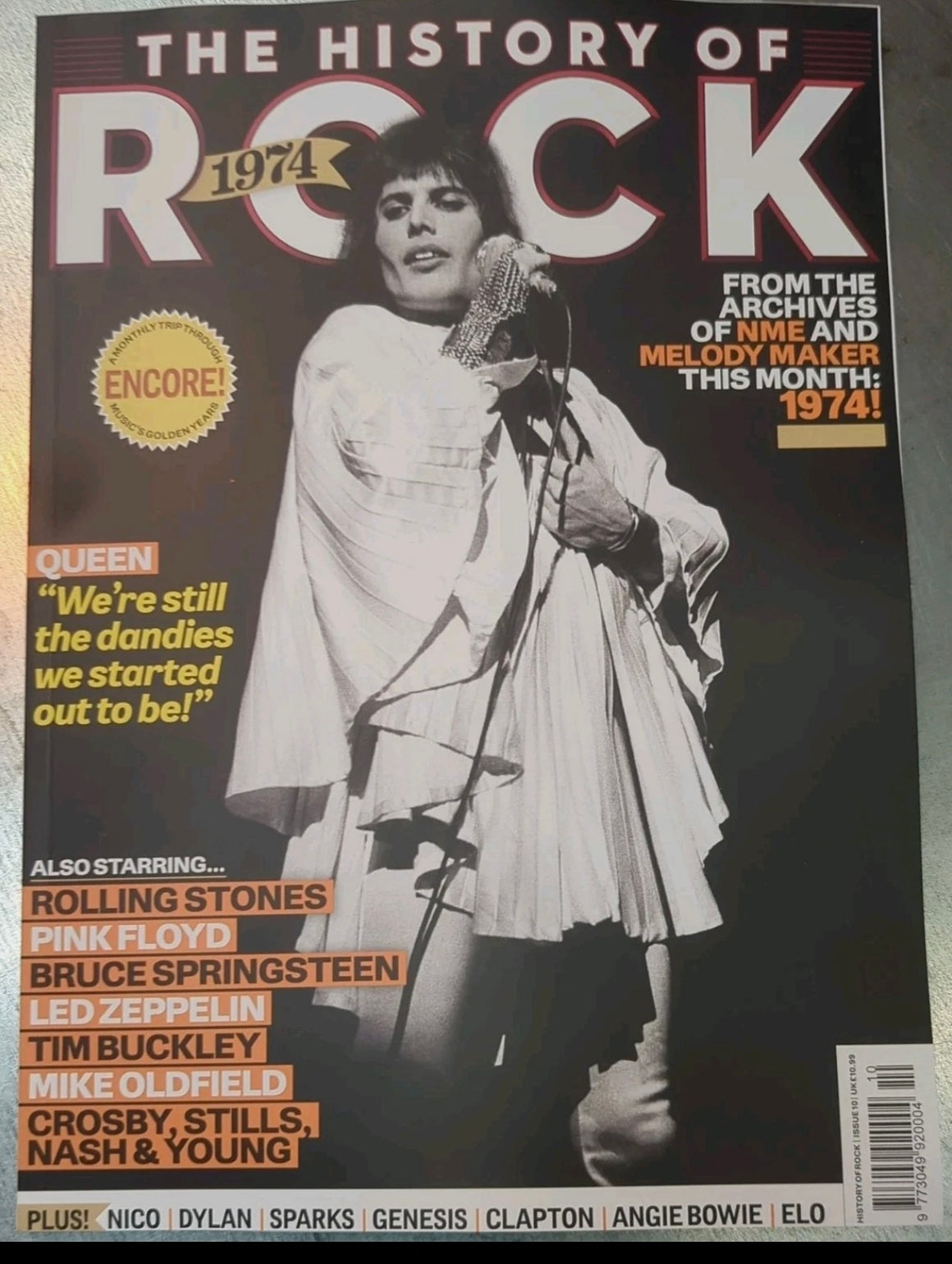 The History of Rock magazine 1974 QUEEN/Freddie Mercury, Rolling Stones, Bruce Springsteen