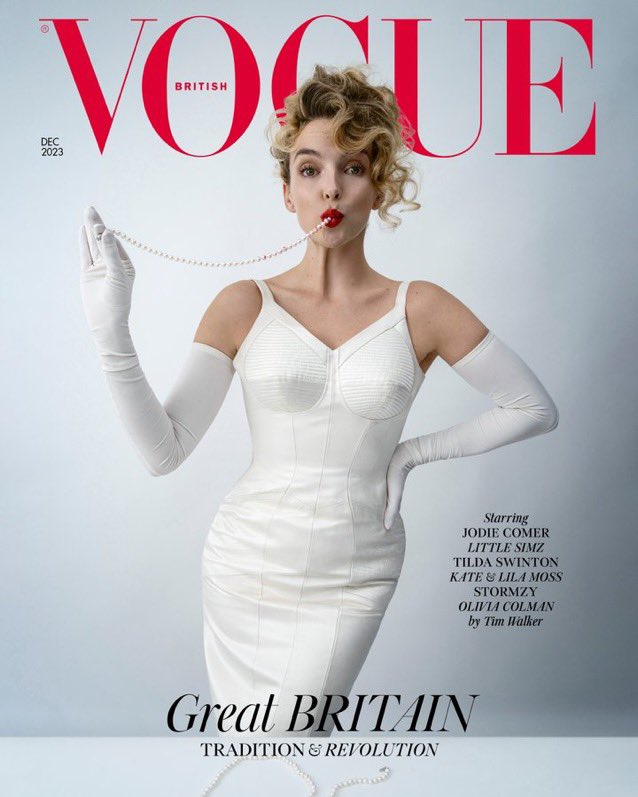 BRITISH VOGUE Magazine December 2023 JODIE COMER Collectors Cover