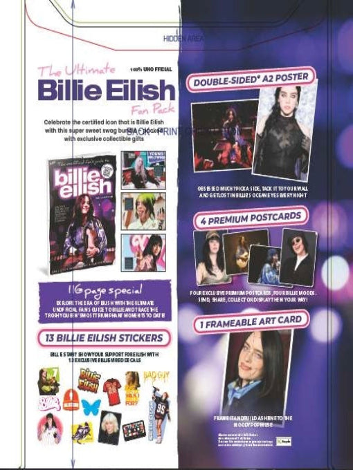 The Ultimate Billie Eilish Fan Pack 2026: Includes 8 Free Gifts - 2 Posters, 4 Postcards, 1 Art card and 1 Sticker sheet