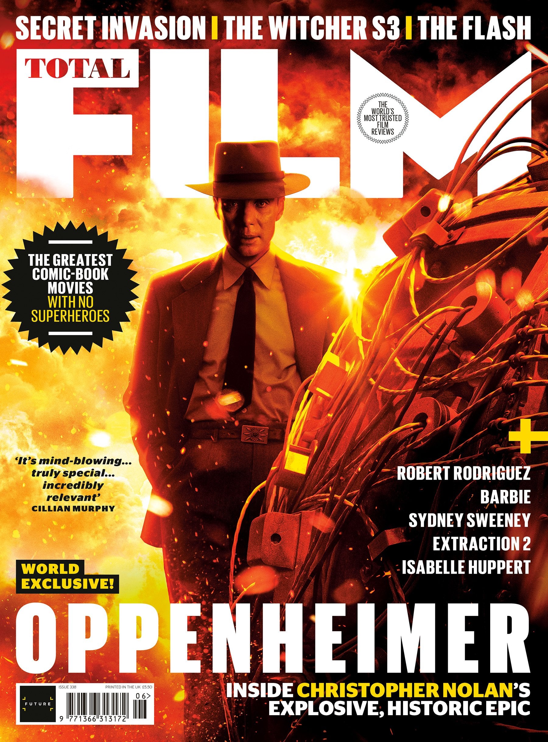 TOTAL FILM Magazine #338 July 2023 OPPENHEIMER Cillian Murphy Robert TOTAL FILM Magazine #338 July 2023 OPPENHEIMER Cillian Murphy Robert