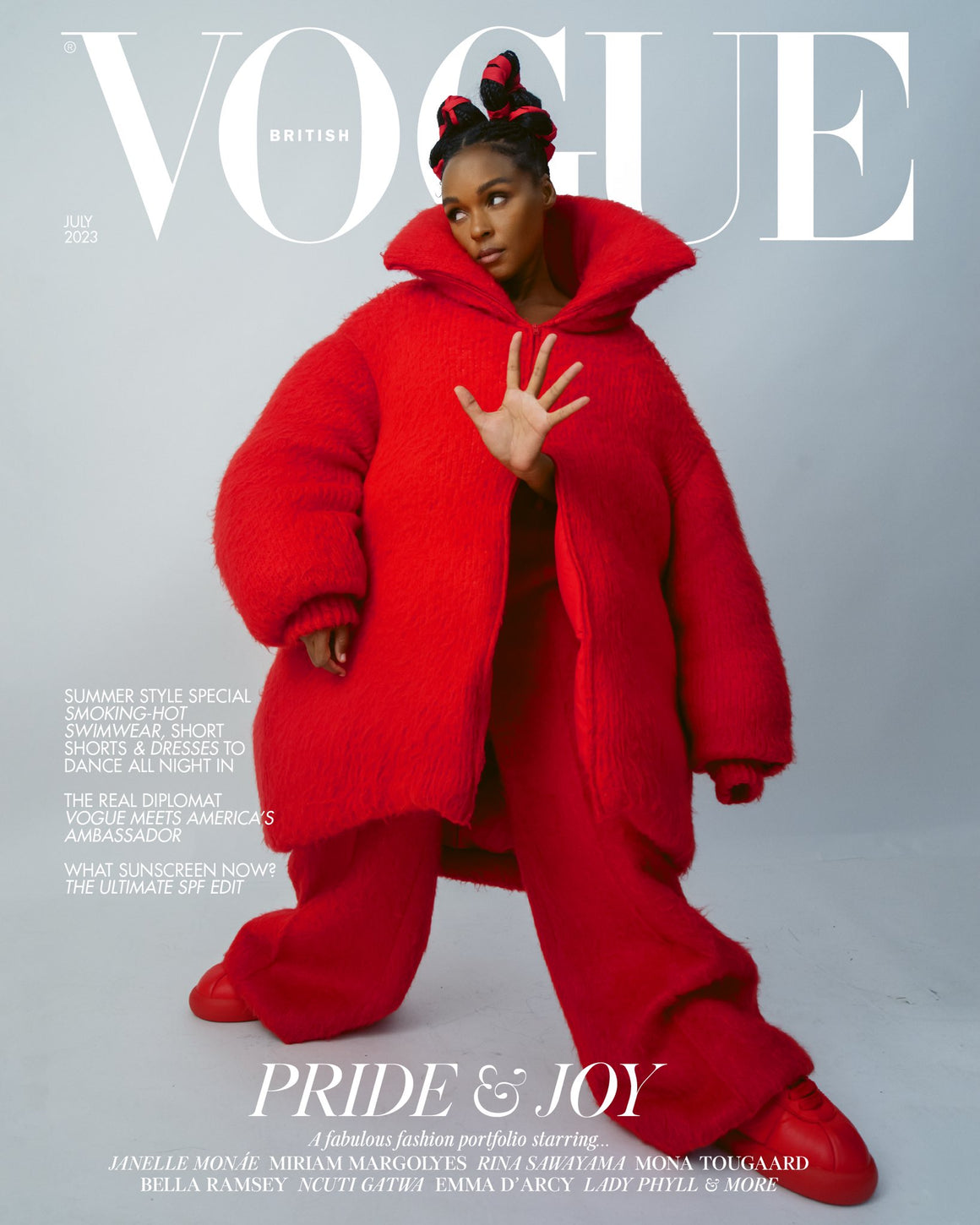 British Vogue Magazine (UK) July 2023 Janelle Monae Cover Bella Ramsey
