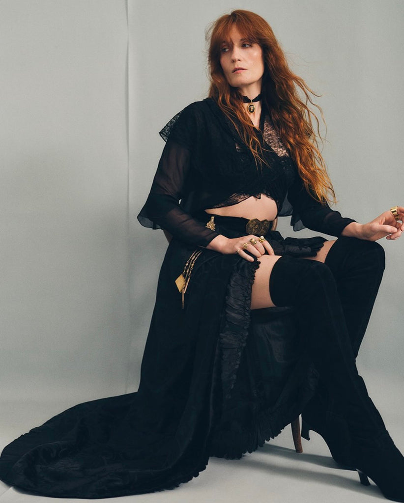 GUARDIAN SATURDAY magazine 27 September 2025 Florence Welch (Label on her face)