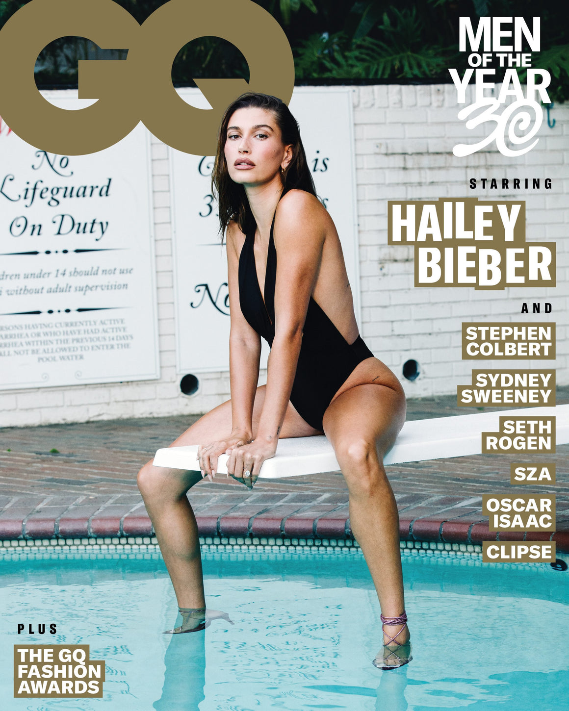 GQ USA Magazine 30th annual Men of the Year issue - Hailey Bieber