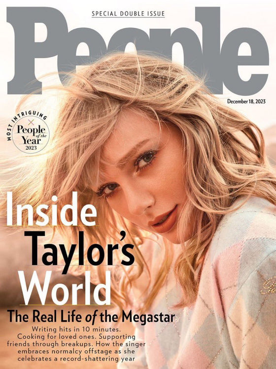 US PEOPLE Magazine 18th December 2023 Taylor Swift Cover (USA Customers only)