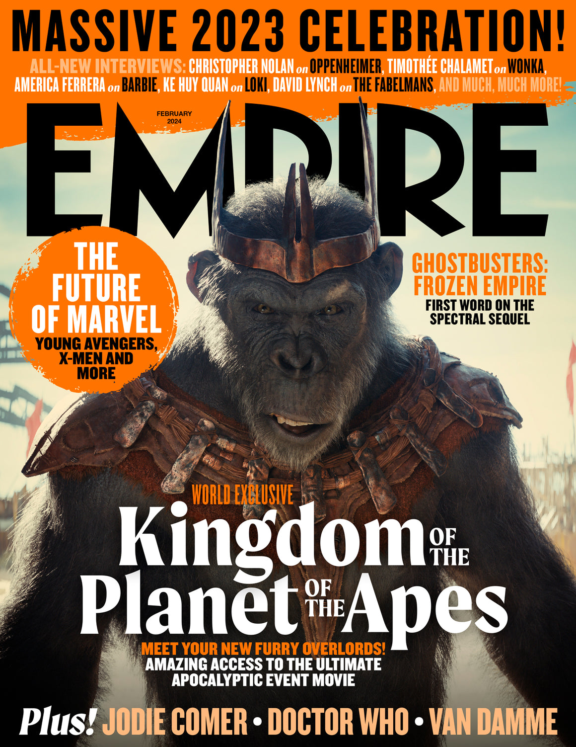 Empire Magazine February 2024: KINGDOM OF THE PLANET OF THE APRES World Exclusive